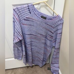 Style & Co. Lavender and Pink Knit Sweater